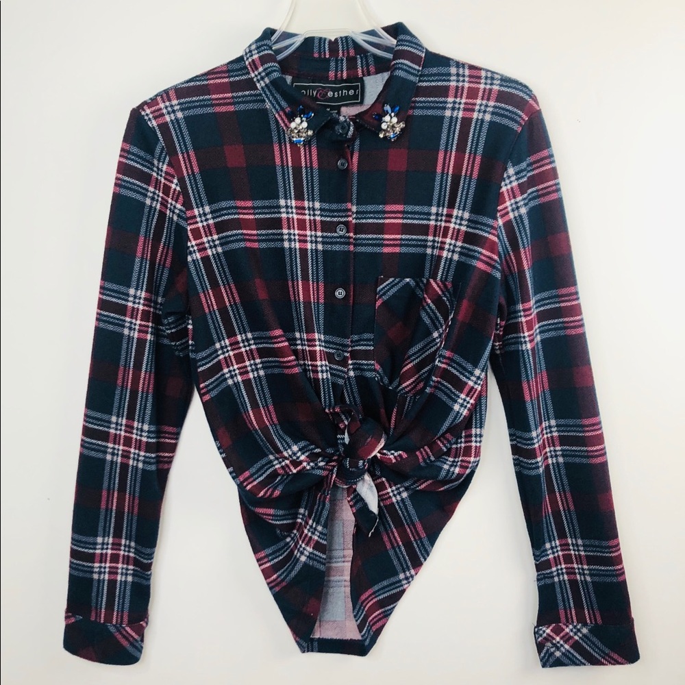 🔥🆕 POLLY ESTHER Super Soft Bottom Down Shirt. Item# 0048